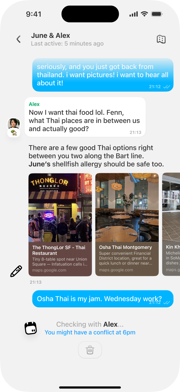 Fenn answering in the thread