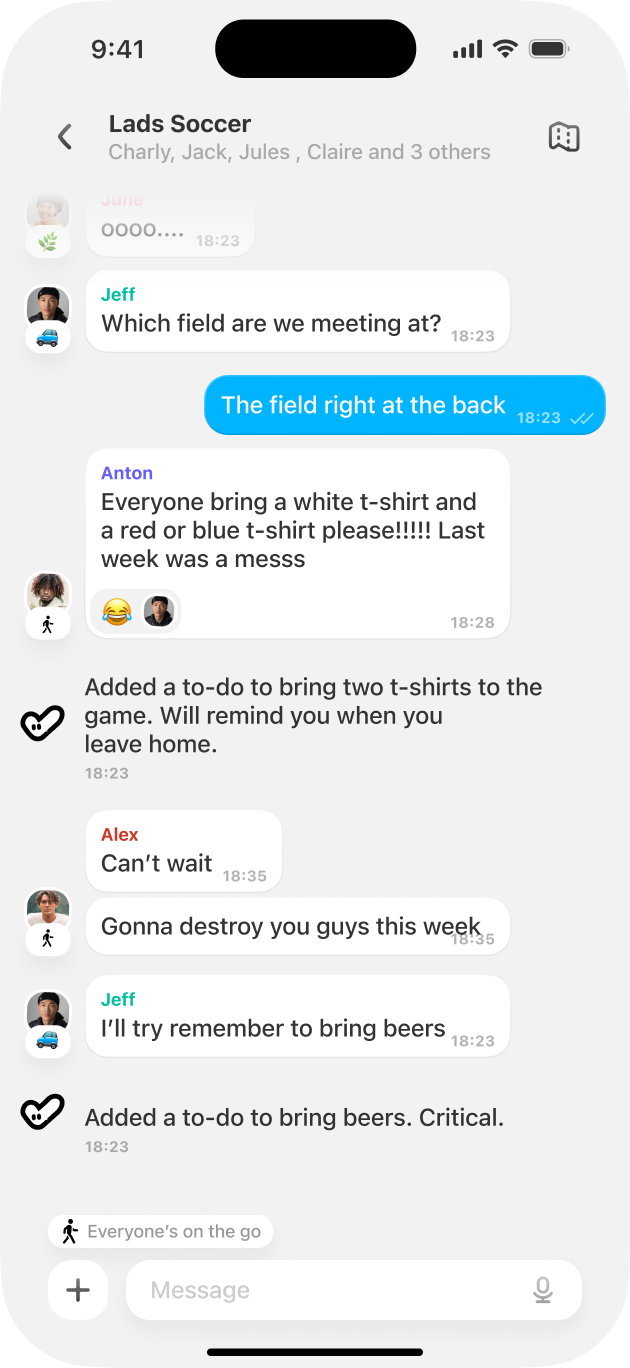 Fenn turning chat into to-dos